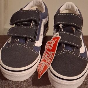 Vans Kids Sneakers - Blue And White Stripe